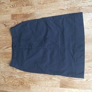 (6) MEXX Black Pencil Skirt Real Pockets Midi Length Business Office Formal